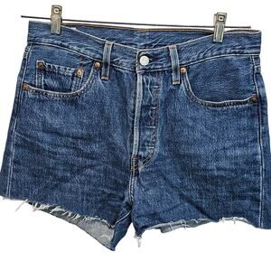 Levis 501‎ S Cutoffs Women's 29W Freyed Hem Classiccore Normcore Preppy Summer